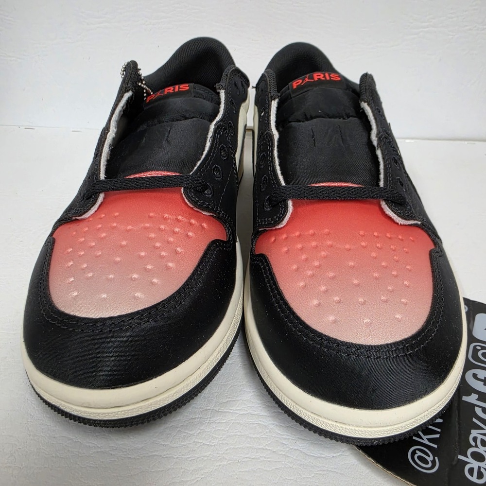 Nike x Paris Saint-Germain Air Jordan 1 Low OG AJ1 Sail HF8828-100 Men's Size 12 - Picture 2 of 8